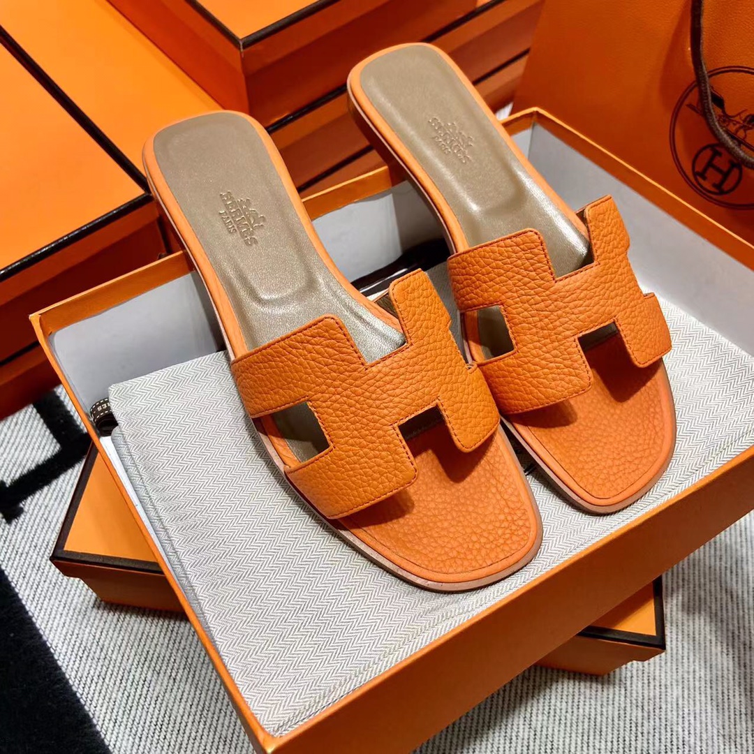 에르메스 올수공 오란 슬리퍼 샌들 토고 38